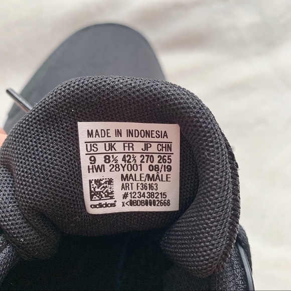 Adidas Cloud Foam Comfort Runners Black Size 9 - Picture 5 of 5